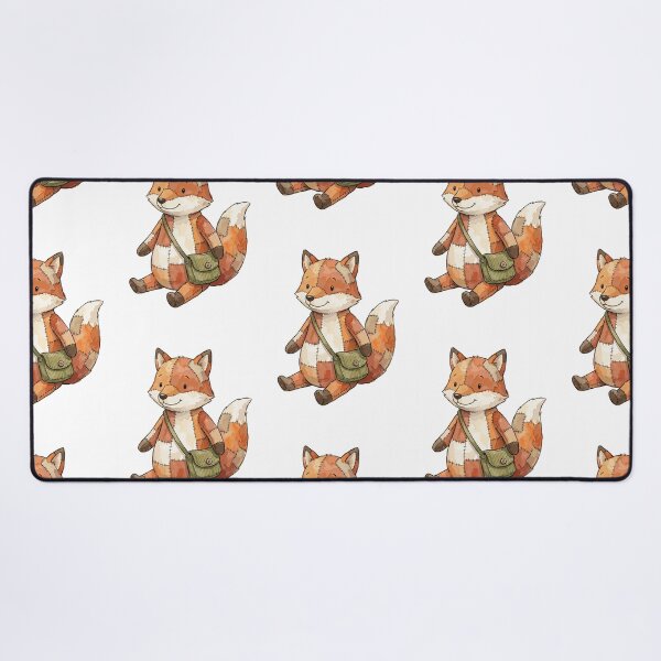 Item preview, Patchwork Animal: Scrappy Fox Explorer designed and sold by bapupa.