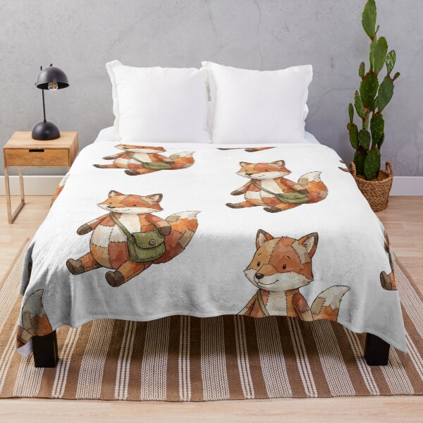 Item preview, Patchwork Animal: Scrappy Fox Explorer designed and sold by bapupa.