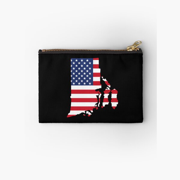 Item preview, Rhode Island Stars & Stripes State Silhouette – Distressed Americana designed and sold by Paper Drip.