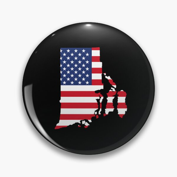Item preview, Rhode Island Stars & Stripes State Silhouette – Distressed Americana designed and sold by Paper Drip.