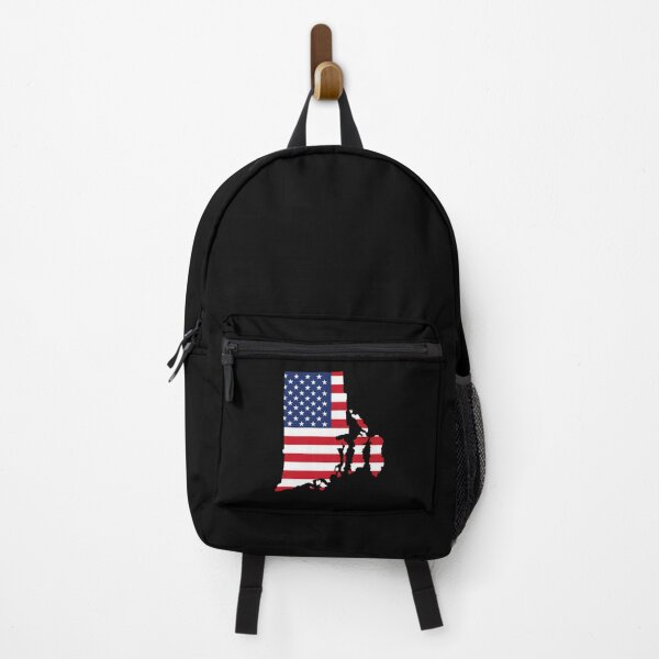 Item preview, Rhode Island Stars & Stripes State Silhouette – Distressed Americana designed and sold by Paper Drip.