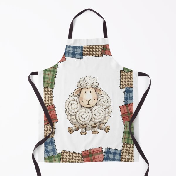 Item preview, Patchwork Animal: Scrappy Sheep Cloud designed and sold by bapupa.