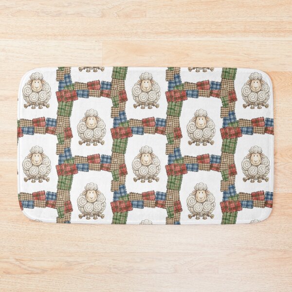 Item preview, Patchwork Animal: Scrappy Sheep Cloud designed and sold by bapupa.
