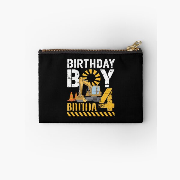 Item preview, Birthday Boy 4 Construction 4th Birthday Excavator  designed and sold by MarkLeedsArt.