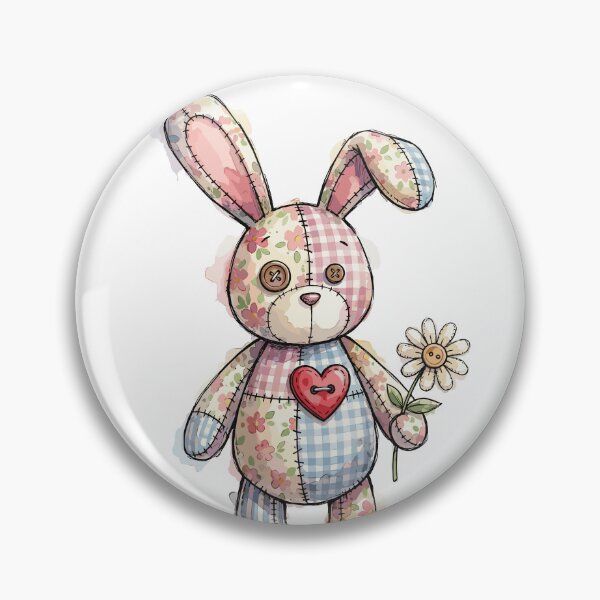 Item preview, Patchwork Animal: Stitched Bunny Hugger designed and sold by bapupa.