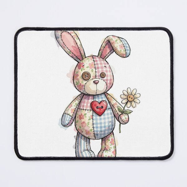 Item preview, Patchwork Animal: Stitched Bunny Hugger designed and sold by bapupa.