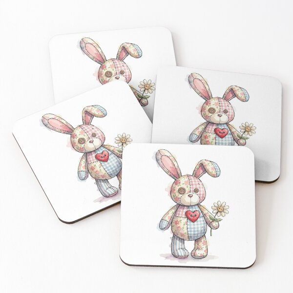 Item preview, Patchwork Animal: Stitched Bunny Hugger designed and sold by bapupa.