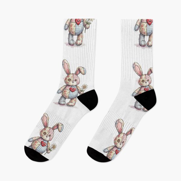 Item preview, Patchwork Animal: Stitched Bunny Hugger designed and sold by bapupa.
