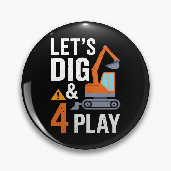 Item preview, Birthday Boy 4 Construction 4th Birthday Excavator Birthday  designed and sold by DigitaldeligArt.
