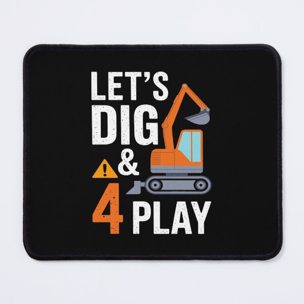 Item preview, Birthday Boy 4 Construction 4th Birthday Excavator Birthday designed and sold by DigitaldeligArt.