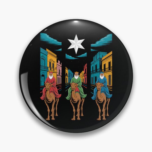 Item preview, Three Kings Puerto Rican Flag Día de Reyes Magos Boricua designed and sold by CruelShadesSt.