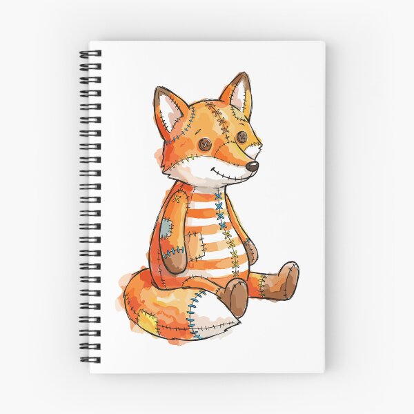 Item preview, Patchwork Animal: Striped Fabric Fox designed and sold by bapupa.