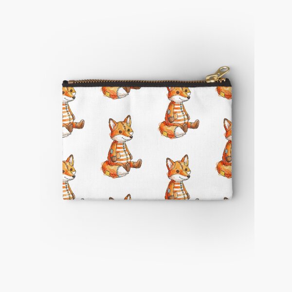 Item preview, Patchwork Animal: Striped Fabric Fox designed and sold by bapupa.