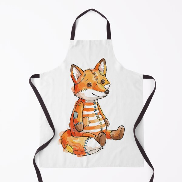 Item preview, Patchwork Animal: Striped Fabric Fox designed and sold by bapupa.