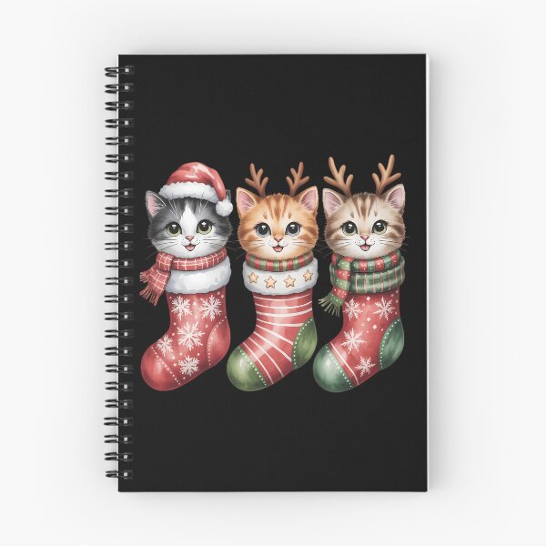 Item preview, Meowy Christmas Cat Cute Cats with Santa Claus Hat Happy New Year Cat Lovers designed and sold by FaithAbbott.