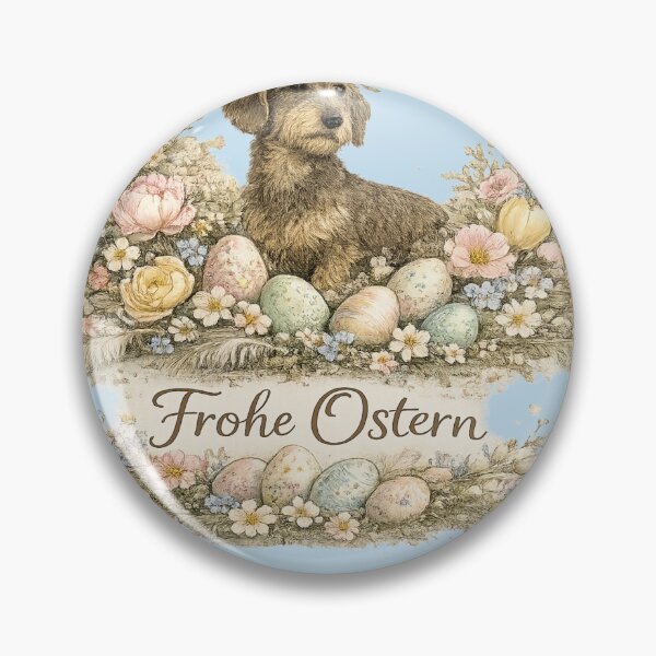 Item preview, Wirehaired Dachshund Easter designed and sold by DasDaggel.