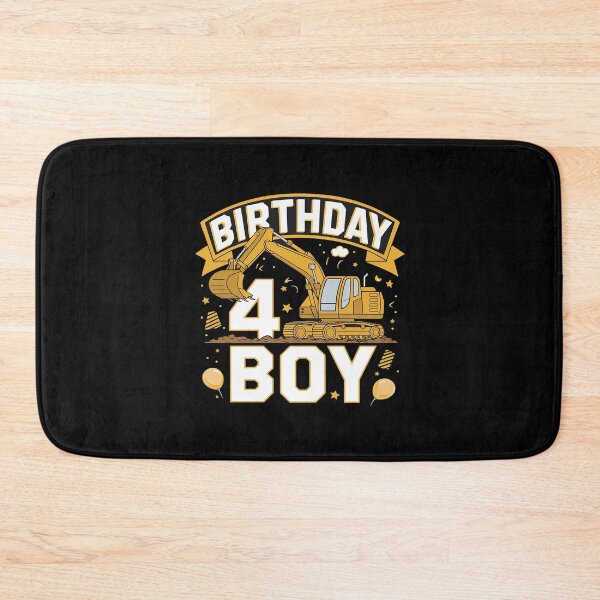 Item preview, Birthday Boy 4th Birthday Excavator Construction Vehicle  designed and sold by MarkLeedsArt.