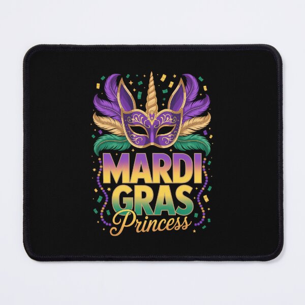 Item preview, Mardi Gras Princess Unicorn Girls Kids Toddlers designed and sold by FaithAbbott.