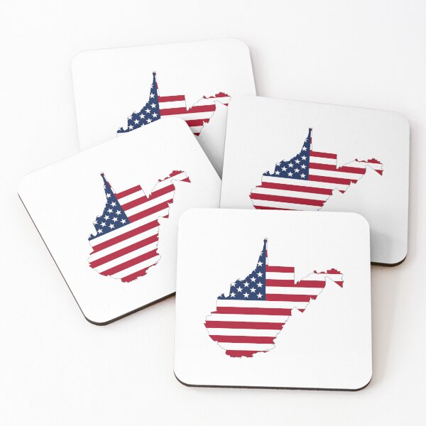 Item preview, West Virginia Stars & Stripes State Silhouette – Distressed Americana designed and sold by Paper Drip.