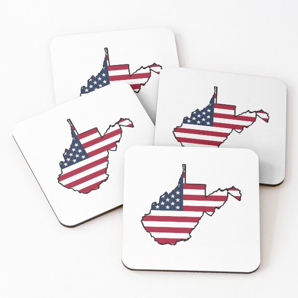 Item preview, West Virginia Stars & Stripes State Silhouette – Distressed Americana designed and sold by Paper Drip.