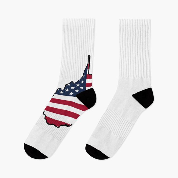 Item preview, West Virginia Stars & Stripes State Silhouette – Distressed Americana designed and sold by Paper Drip.