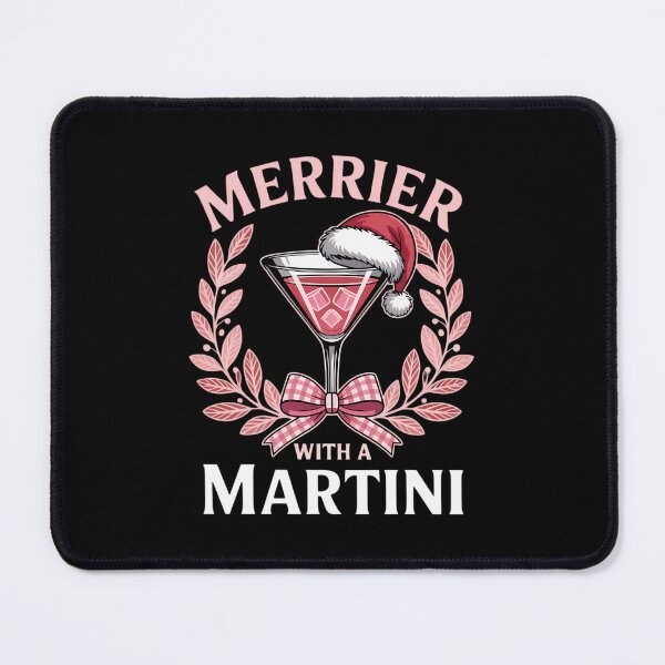 Item preview, Merrier with a Martini Merry Christmas Drinking Social Club designed and sold by FaithAbbott.