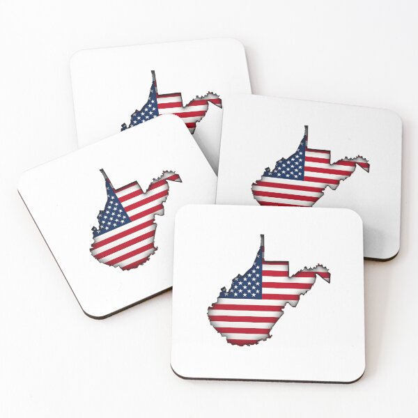 Item preview, West Virginia Stars & Stripes State Silhouette – Distressed Americana designed and sold by Paper Drip.