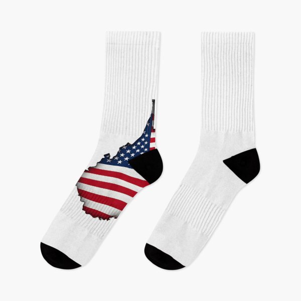 Item preview, West Virginia Stars & Stripes State Silhouette – Distressed Americana designed and sold by Paper Drip.