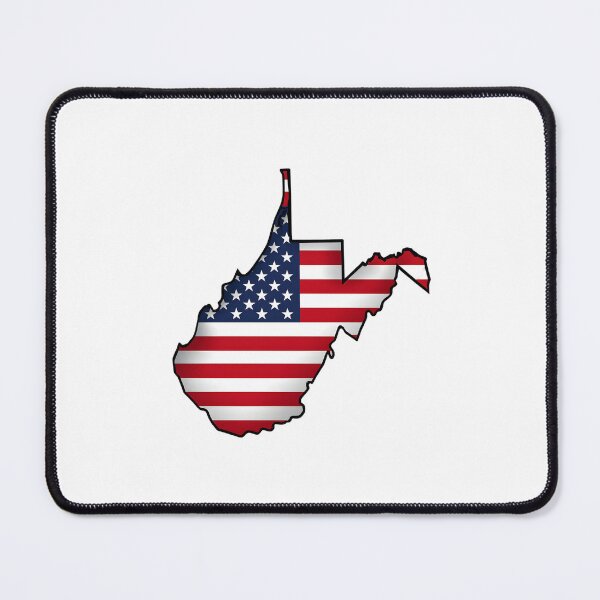 Item preview, West Virginia Stars & Stripes State Silhouette – Distressed Americana designed and sold by Paper Drip.