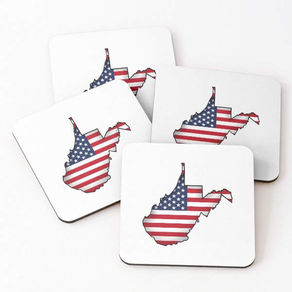 Item preview, West Virginia Stars & Stripes State Silhouette – Distressed Americana designed and sold by Paper Drip.