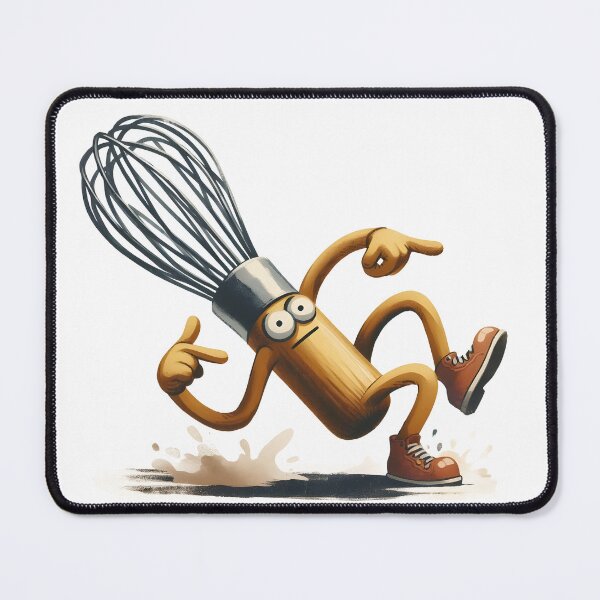 Item preview, Chaotic Baker Whisk Character Dancing Kitchen Art designed and sold by LunaPixelStudio.