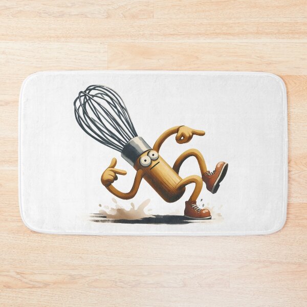 Item preview, Chaotic Baker Whisk Character Dancing Kitchen Art designed and sold by LunaPixelStudio.