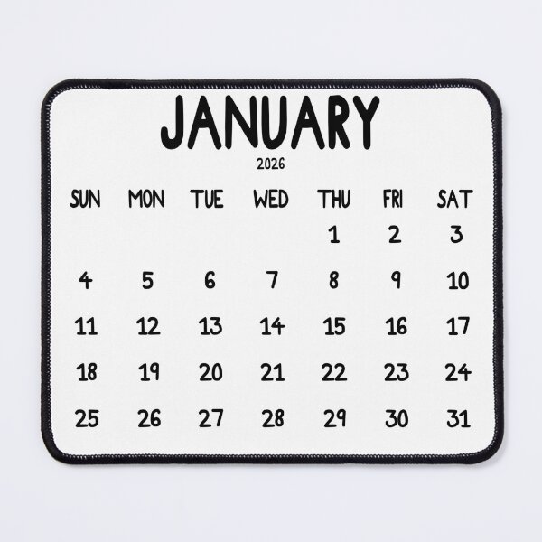 Item preview, January 2026 Calendar Bold designed and sold by toowoosh.