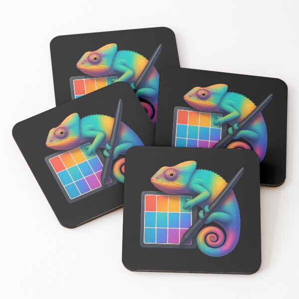 Item preview, Creative Chameleon with Stylus - Digital Artist Design designed and sold by MKreative Studio.