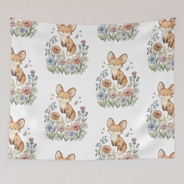 Item preview, Quirky Animals: Floating Field Fox designed and sold by bapupa.