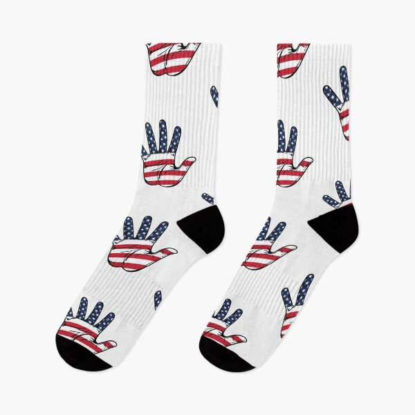 Artikelvorschau, Hand mit amerikanischer Flagge entworfen und verkauft von MarshallStickerX.