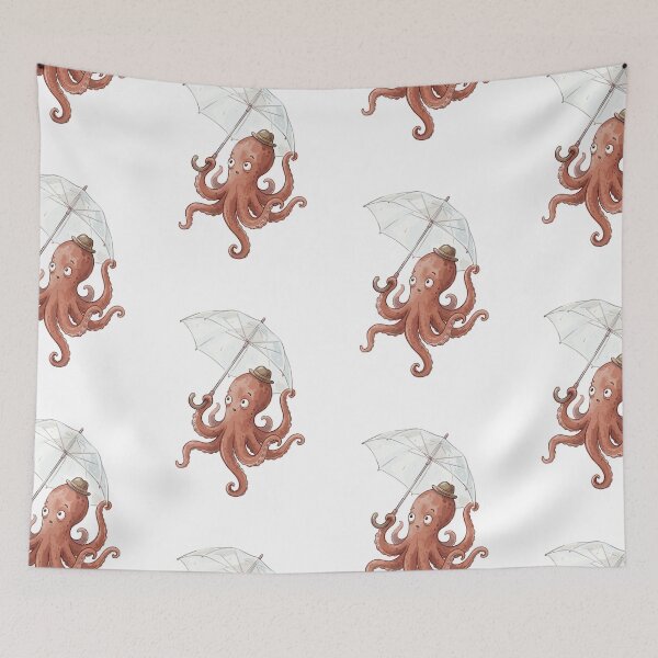 Item preview, Quirky Animals: Invisible Umbrella Octopus designed and sold by bapupa.