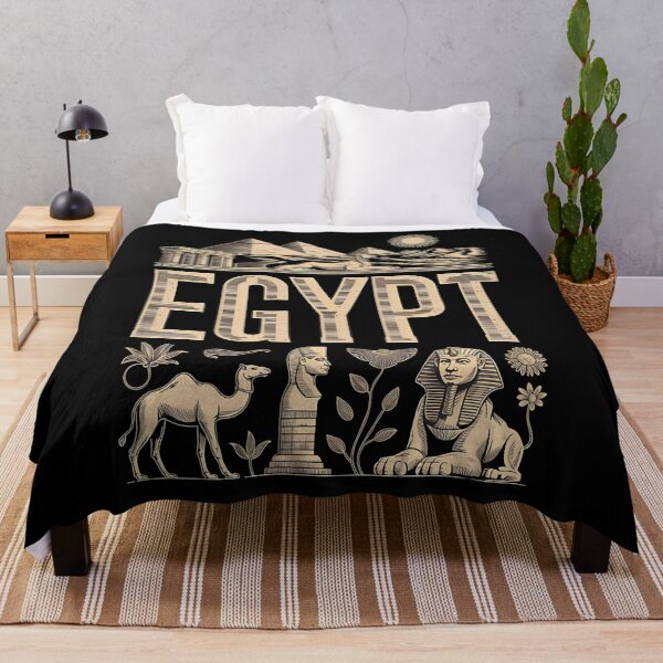 Item preview, mystical cat - ancient egypt cats - travel egypt - egypt souvenir - cairo trip - pyramids adventure - wanderlust egypt - world traveler - geometric art - symmetrical design - egypt pattern designed and sold by JansenGS.