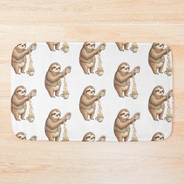 Item preview, Quirky Animals: Starry-Eyed Sloth Tea designed and sold by bapupa.