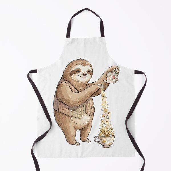 Item preview, Quirky Animals: Starry-Eyed Sloth Tea designed and sold by bapupa.