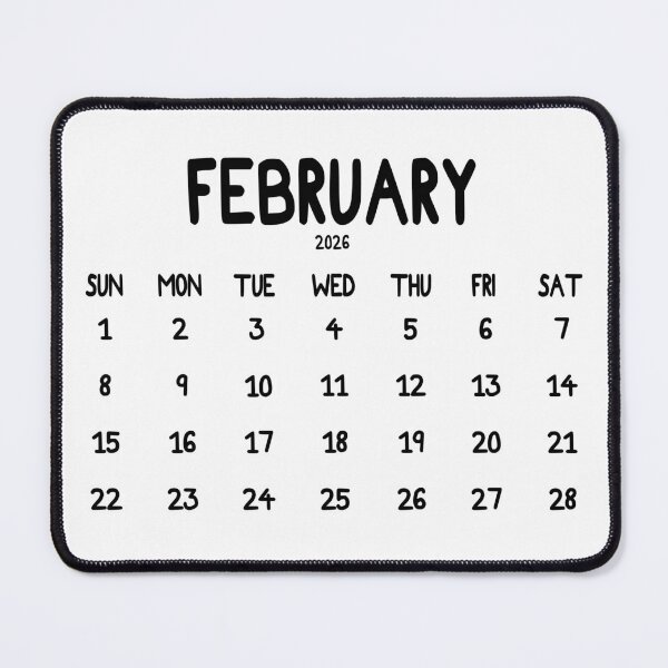 Item preview, February 2026 Calendar Bold designed and sold by toowoosh.