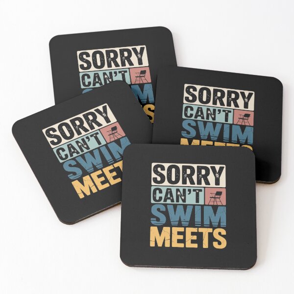 Item preview, Sorry Can't Swim Meets, Funny Retro Swimming Swimmer  designed and sold by VerseFarm.