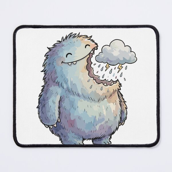 Item preview, Cute Monster: Cloud-Eating Cryptid designed and sold by bapupa.