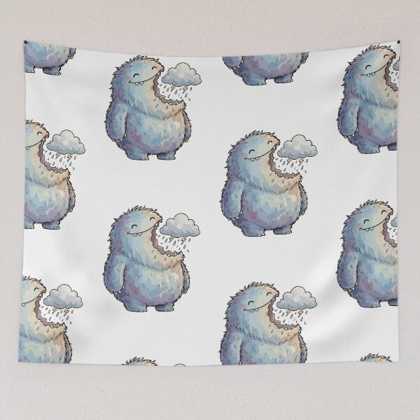Item preview, Cute Monster: Cloud-Eating Cryptid designed and sold by bapupa.