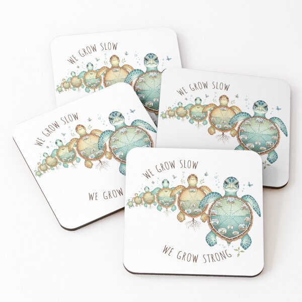 Item preview,  We Grow Slow Strong Turtle Life Cycle Evolution designed and sold by zoughlal.