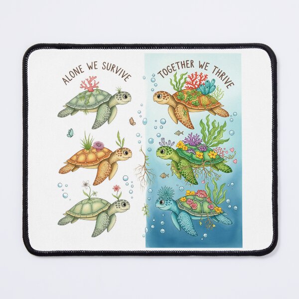Item preview, Community Symbiosis Coral Reef Turtle Ecology designed and sold by zoughlal.
