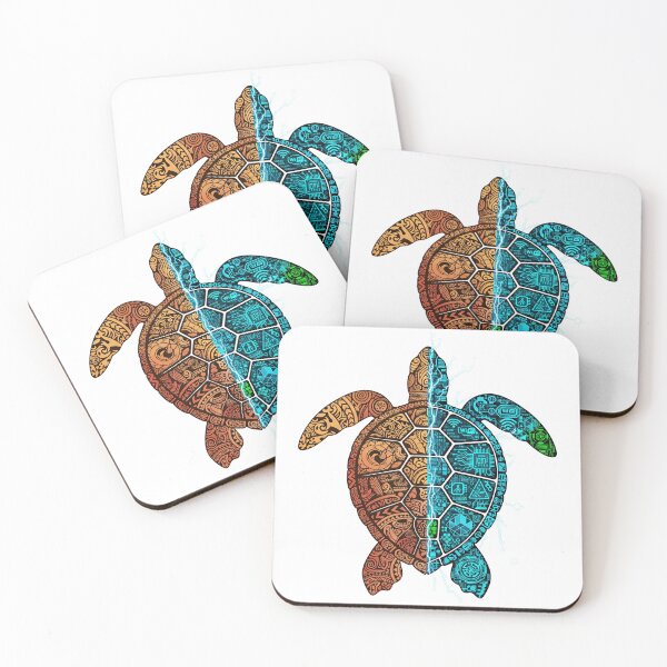 Item preview,  Cyberpunk Nature Tribal Tech Split Sea Turtle designed and sold by zoughlal.