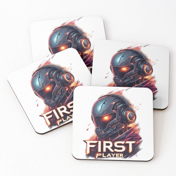 Item preview, Cybernetic First Player With Glowing Visor designed and sold by newvisionart191.