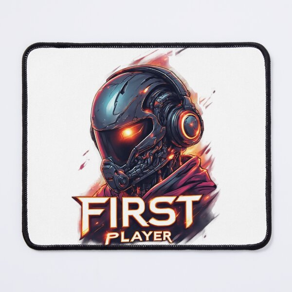 Item preview, Cybernetic First Player With Glowing Visor designed and sold by newvisionart191.