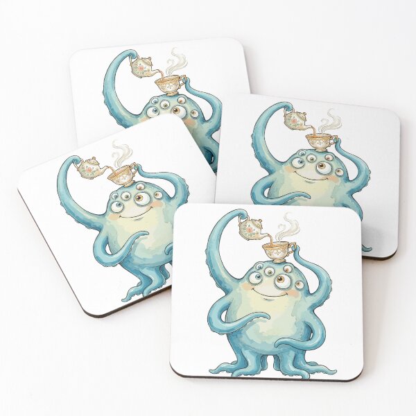 Item preview, Cute Monster: Tentacle Tea Party designed and sold by bapupa.